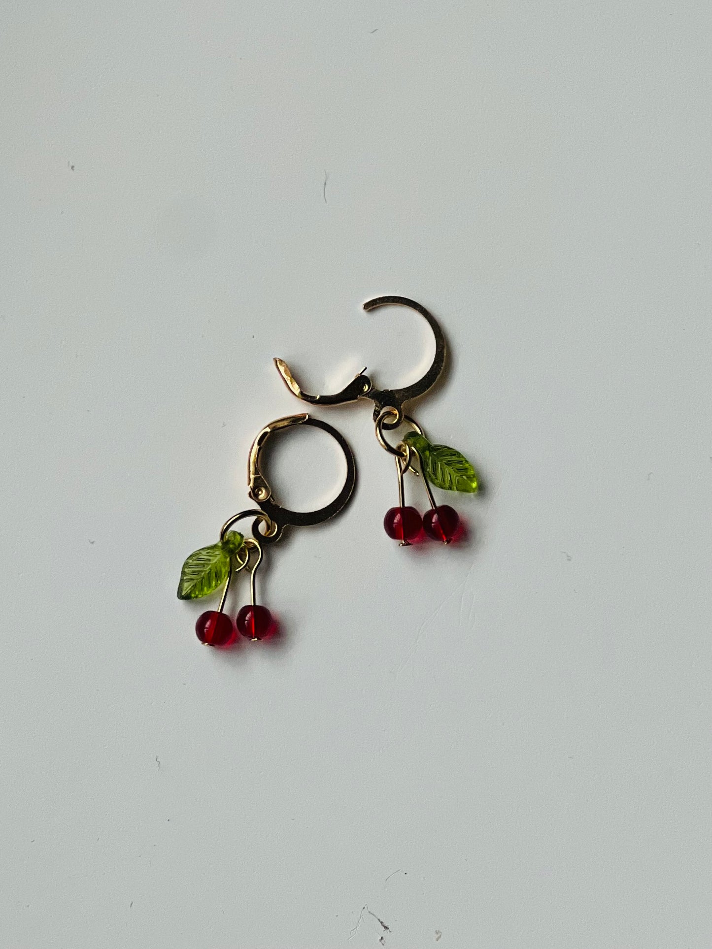 Tiny Cherry Bomb | Mini Cherry Earrings